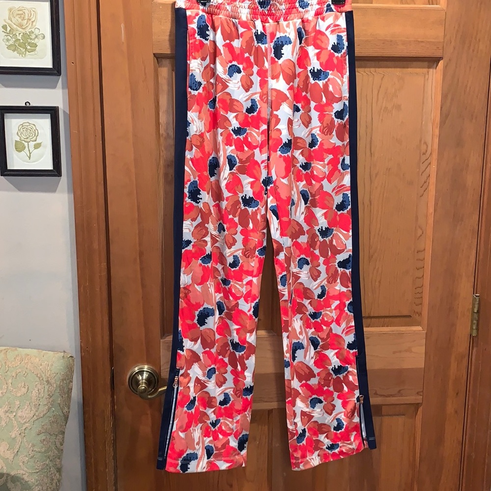 Aerie track style pant sz xs floral print